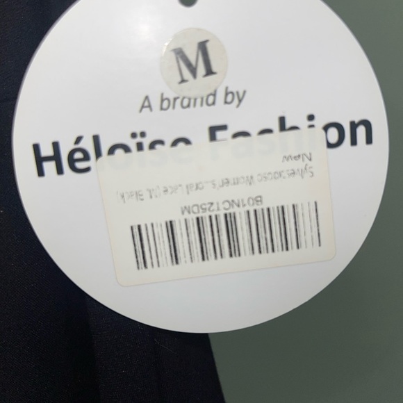 Women's A-Line Pleated Sleeveless Little Cocktail Party Dress with Floral Lace - Picture 6 of 7